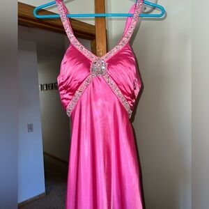 Pink prom dress